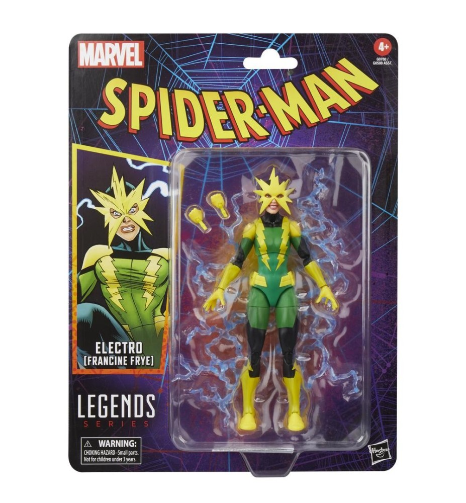 Figura Hasbro Marvel Legends Series Spider - Man Electro (francine Frye)