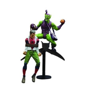 Figura Diamond Select Toys Marvel Classic The Amazing Spider - Man Re - Run Green Gobling Vs Spider - Man 18cm