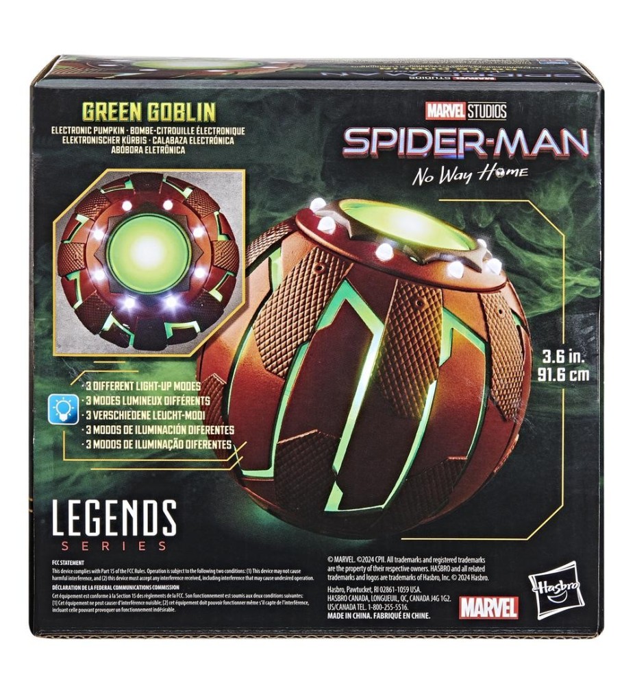 Calabaza Electrónica Hasbro Marvel Legends Series Spider - Man: No Way Home Green Goblin