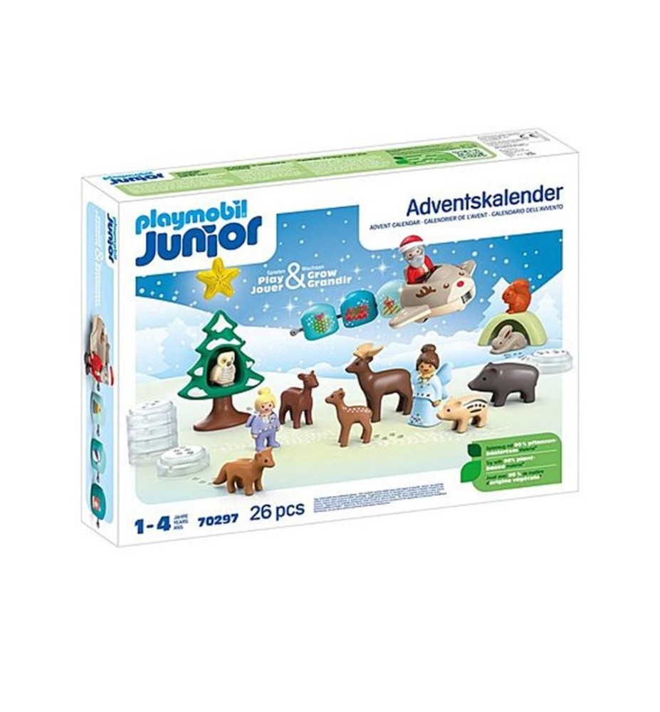 Playmobil Junior: Calendario De Adviento Navidad En La Nieve