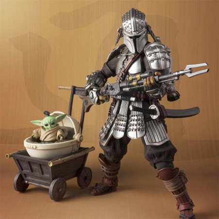 Figura Tamashii Nations The Mandalorian Star Wars Edicion Exclusiva Mandaloriano Ronin & Grogu Meisho Movie Realization