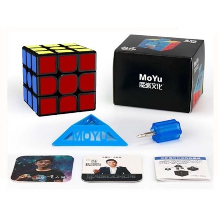 Cubo De Rubik Moyu Meilong 3x3 Magnetico Negro