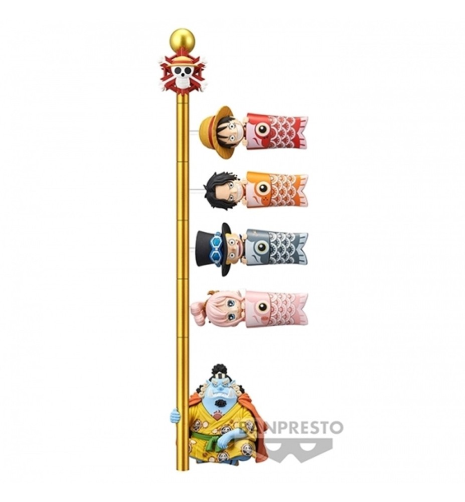 Figura Banpresto One Piece World Collectable Figure - Carp Streamer -  6cm 1 Unidad Aleatoria