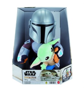 Peluche Mattel Star Wars Clan De Dos Mandalorian Y Grogu