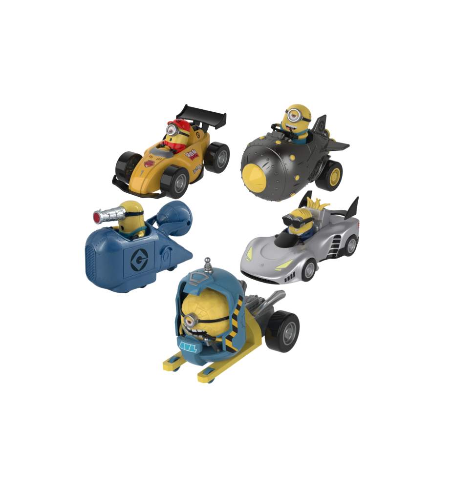 Figura Vehículos Minions 1 Unidad Aleatoria