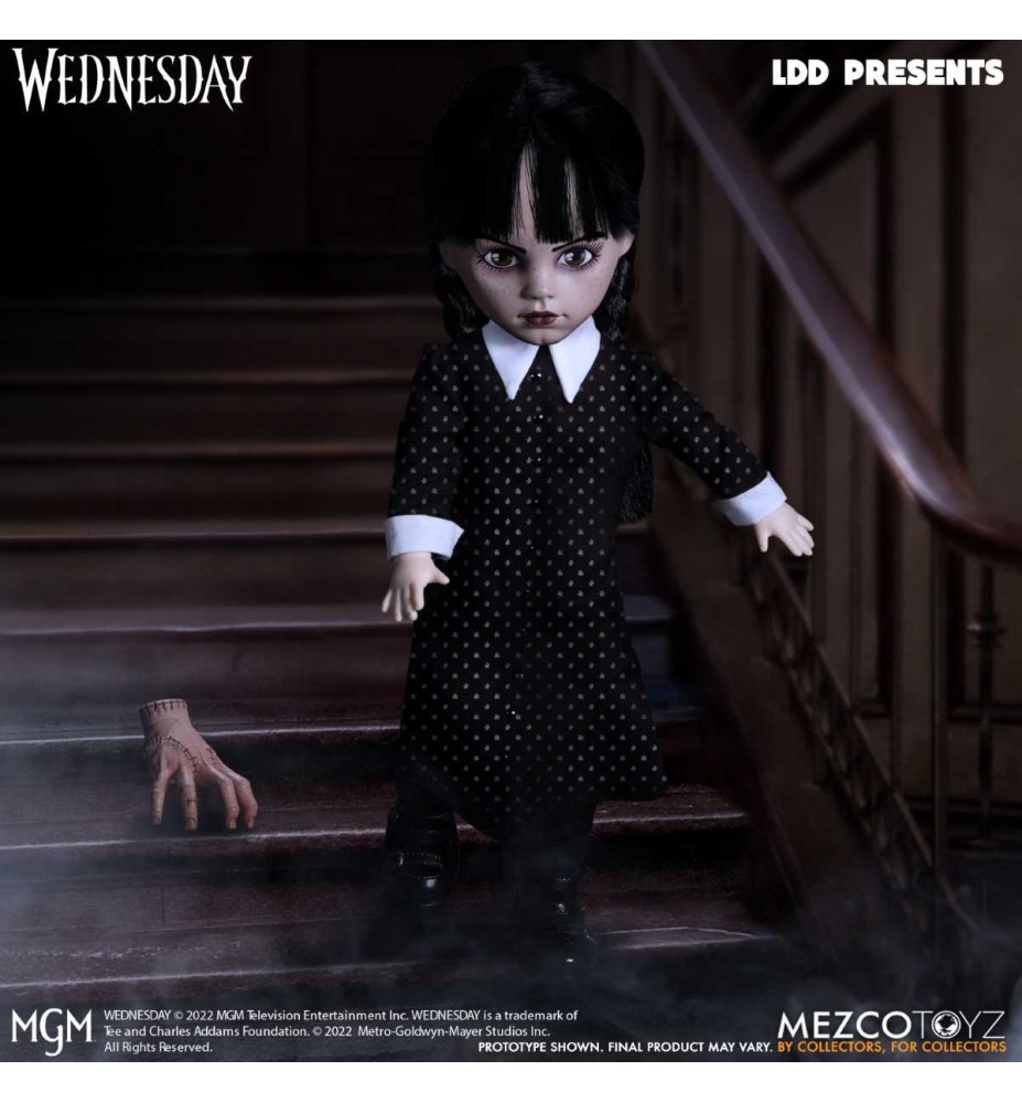 Figura Mezco Toys Living Dead Dolls Wednesday Addams 25 Cm