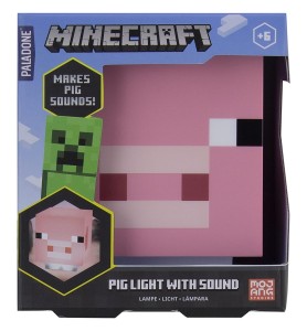 Lámpara Paladone Minecraft Cerdito Musica Incorporada