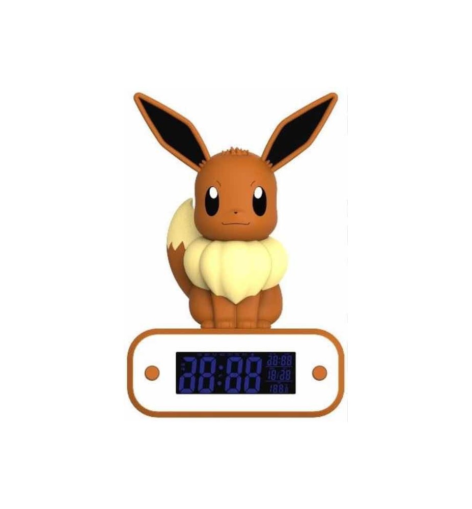 Lámpara Led Reloj Despertador Teknofun Madcow Entertainment Pokémon Eevee 20 Cm