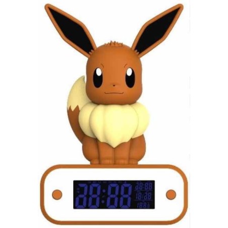 Lámpara Led Reloj Despertador Teknofun Madcow Entertainment Pokémon Eevee 20 Cm