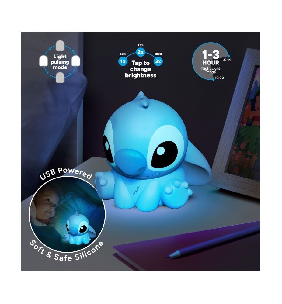 Lámpara De Silicona 3d Paladone Disney Stitch