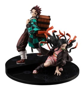 Figura Megahouse Serie G.e.m. Demon Slayer Kimetsu No Yaiba Kamado Brother & Sis