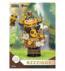 Set De 2 Figuras Beast Kingdom Dstage League Of Legends Beemo Y Bzzziggs