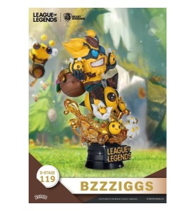 Set De 2 Figuras Beast Kingdom Dstage League Of Legends Beemo Y Bzzziggs