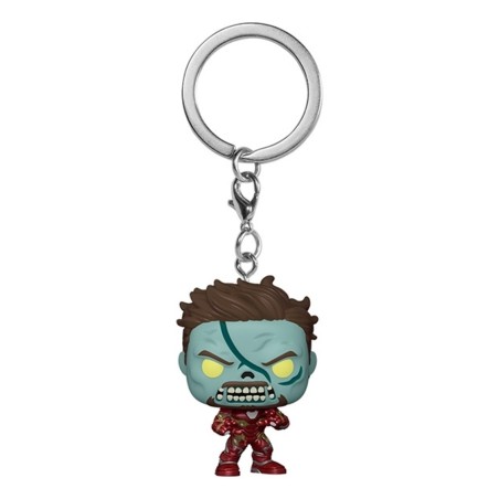 Funko Pop Keychain Llavero Marvel What If Iron Man Zombie 57400