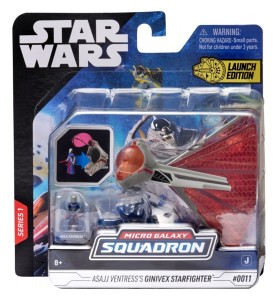 Figura Jazzwares Star Wars Nave 8cm Ginivex Class Starfighter Y Figura