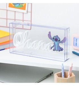 Lámpara Led Neón Paladone Stitch Ohana