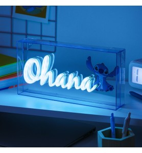 Lámpara Led Neón Paladone Stitch Ohana