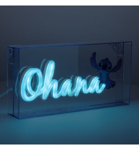 Lámpara Led Neón Paladone Stitch Ohana