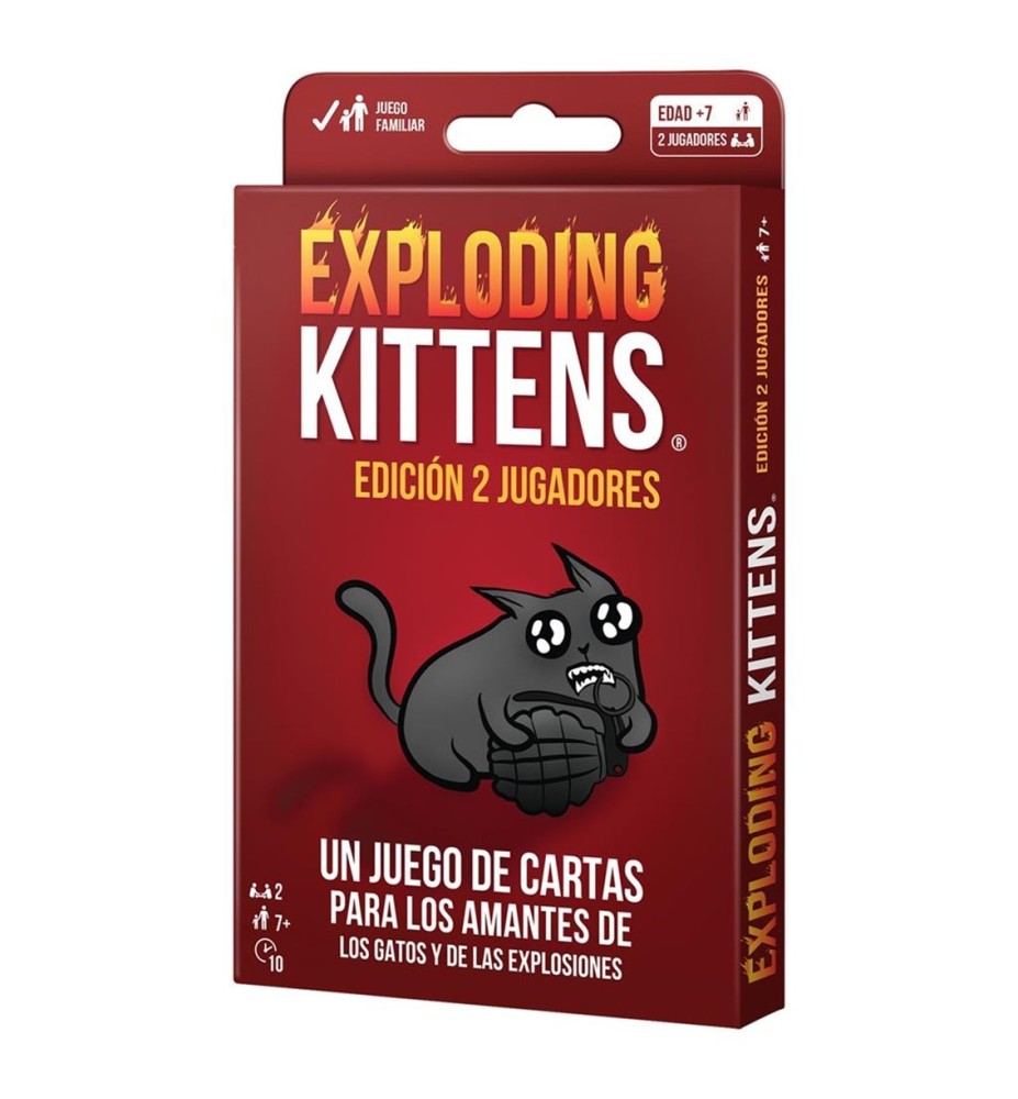 Juego De Mesa Exploding Kittens Edicion 2 Jugadores Pegi 10