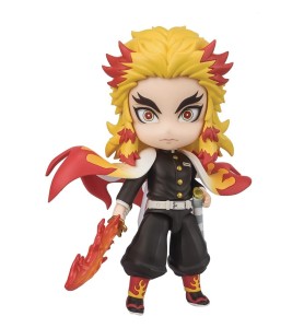 Figura Tamashii Nations Demon Slayer Kimetsu No Yaiba Kyojuro Rengoku Flame Breathing Mugen Train Figuarts Mini