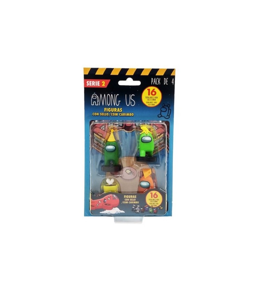 Figuras Among Us S2 Caja Pack 4