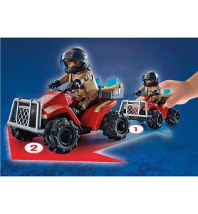 Playmobil Bomberos -  Speed Quad