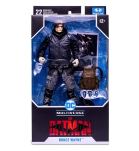 Figura Mcfarlane Toys DC Multiverse The Batman Pelicula Bruce Wayne Drifter Desenmascarado