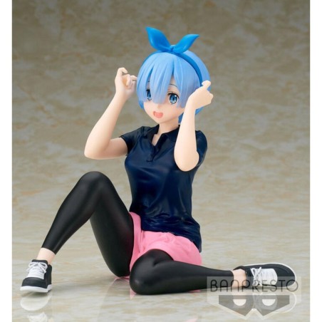 Figura Banpresto Re Zero Starting Life In Another World Relax Time Rem Training