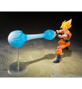 Figura Tamashii Nations Sh Figuarts Dragon Ball Z Super Saiyan Son Goku's Set Teleport Kamehameha 15cm