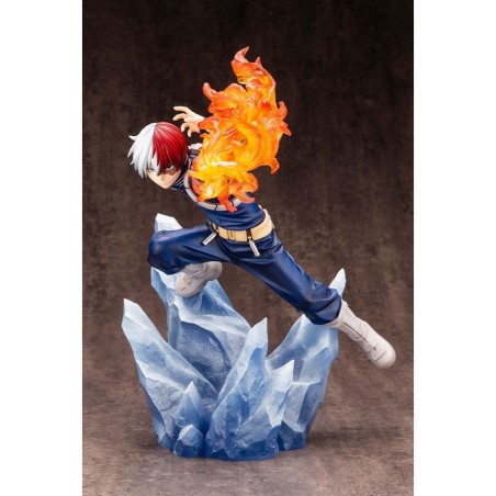 Figura Kotobukiya My Hero Academia Artfxj Shoto Todoroki Ver 2 Bonus Edition Pvc Escala 1 - 8 26 Cm