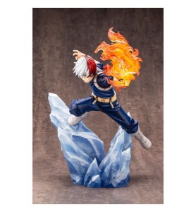 Figura Kotobukiya My Hero Academia Artfxj Shoto Todoroki Ver 2 Bonus Edition Pvc Escala 1 - 8 26 Cm