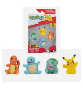 Pack 4 Figuras Pokémon Iniciales De Kanto