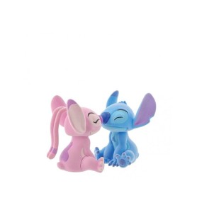 Pack De 2 Figuras Flocadas Enesco Disney Stitch Y Angel Beso