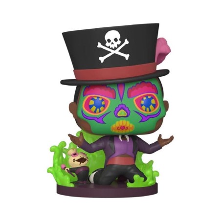 Funko Pop Disney Villanos Tiana Y El Sapo Sugar Skull Facilier Base Especial