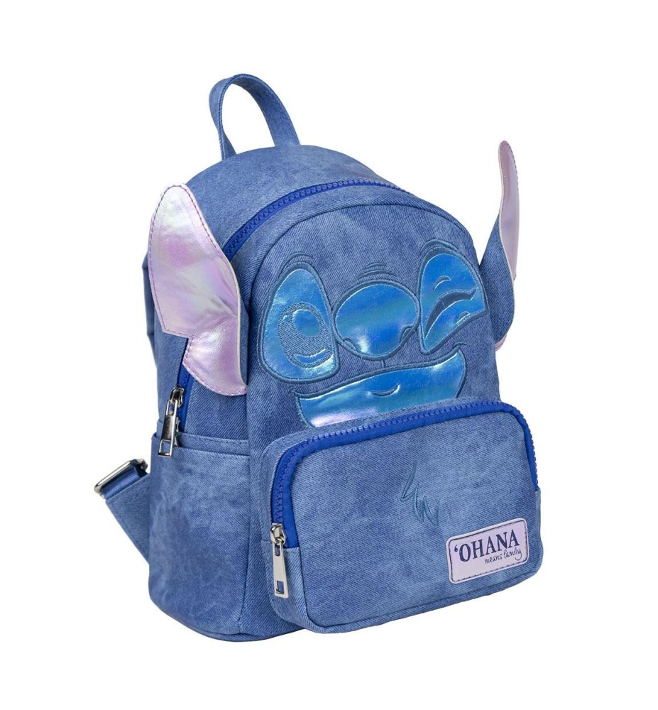 Mochila Casual Moda Aplicaciones Stitch