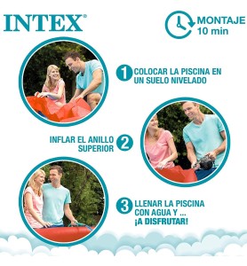 Intex 26100 Piscina Hinchable Redonda 183x51cm Cangrejo