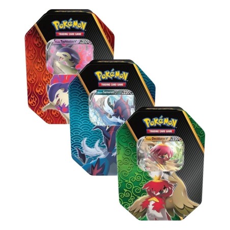 Juego De Cartas Pokémon Tcg Divergent Powers Tins Expositor 6 Latas Inglés