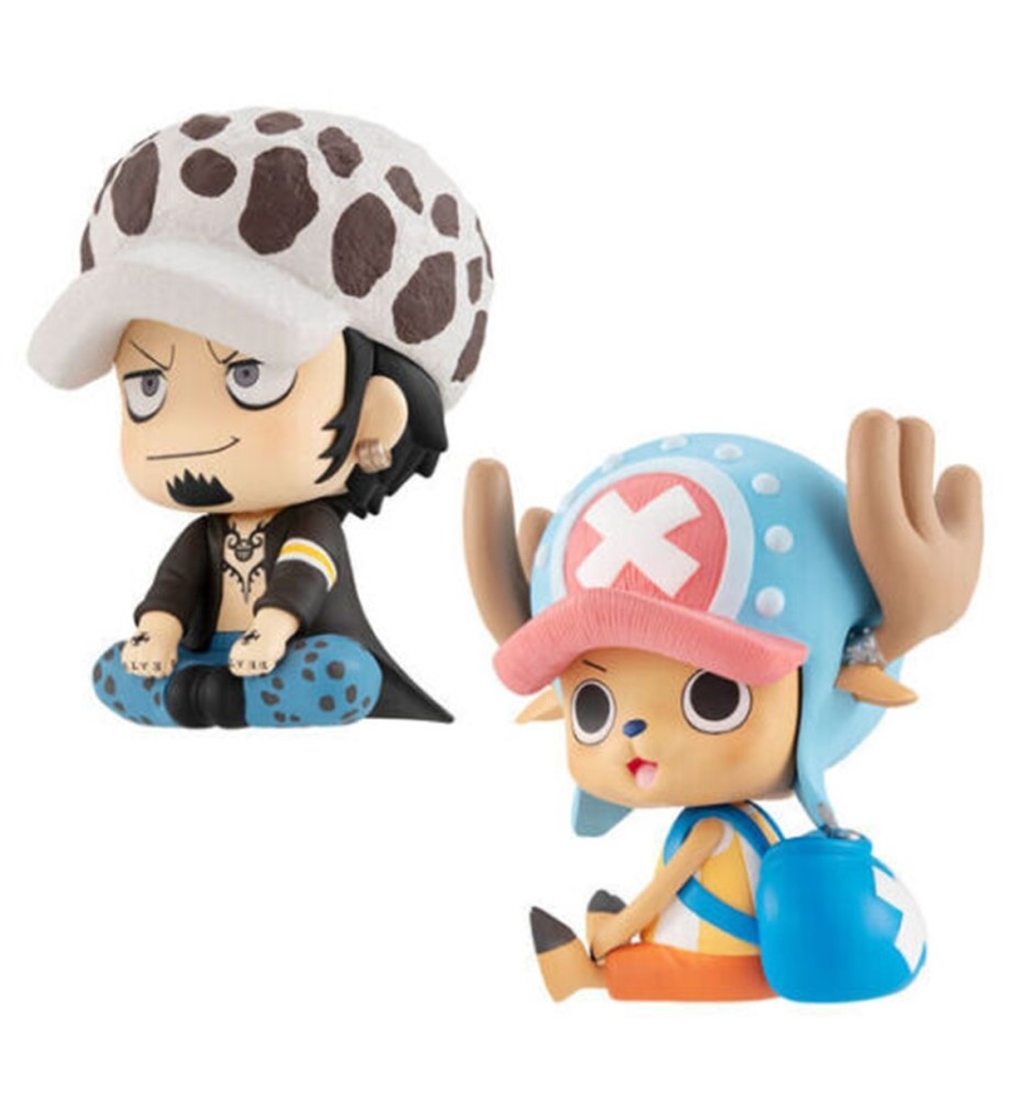 Pack 2 Figuras Megahouse One Piece Look Up Trafalgar D Law & Tony Tony Chopper Con Regalos Sorpresa