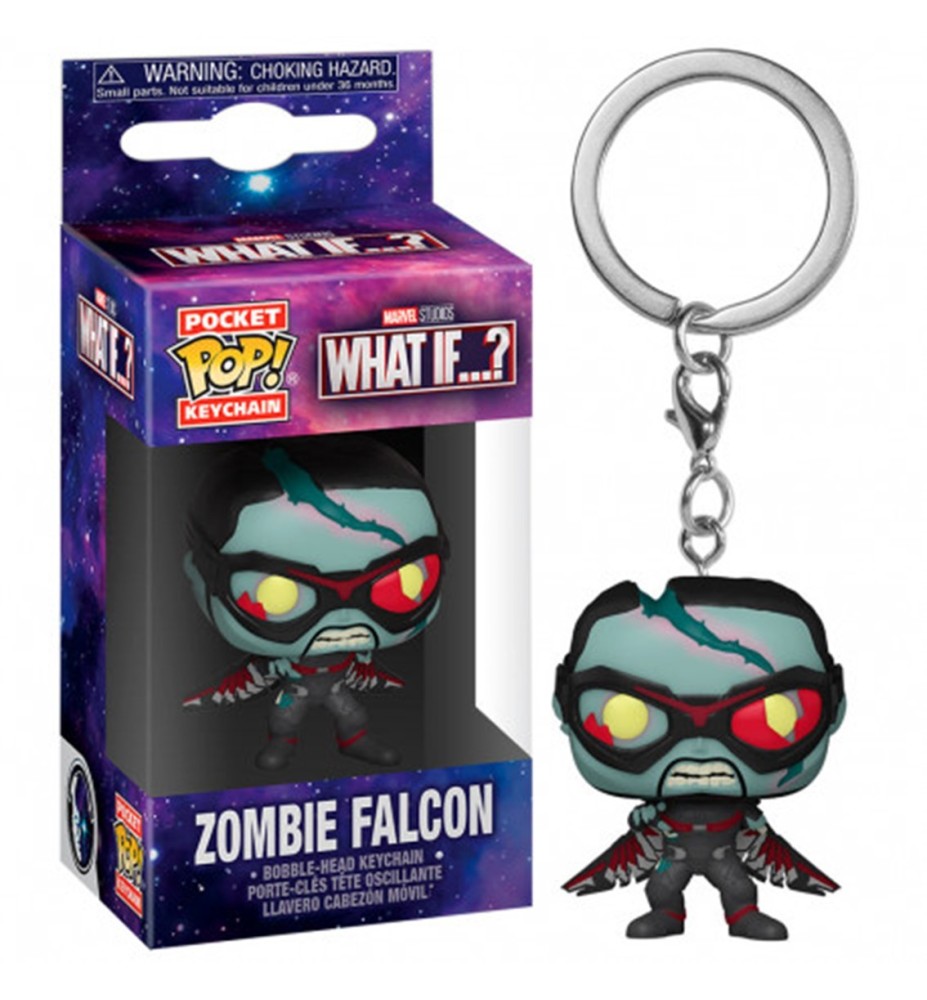 Funko Pop Keychain Llavero Marvel What If Falcon Zombie 57401