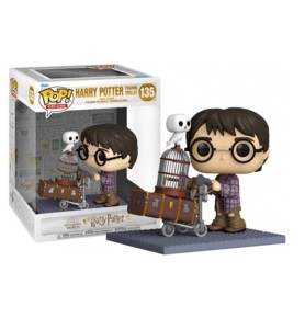 Funko Pop Deluxe Harry Potter Harry Empujando El Carro Con Hedwig 57360