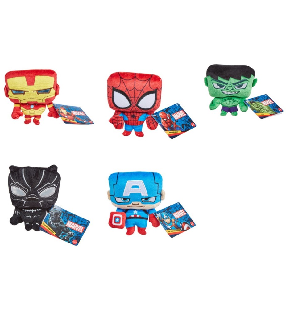 Surtido Peluches Mattel Marvel 20 Cm 16 Unidades