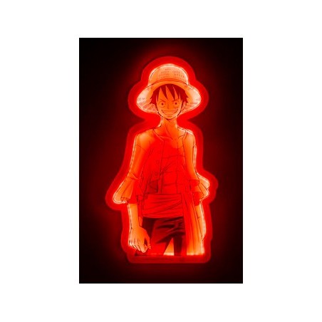 Mural Lámpara Neon Teknofun Madcow Entertainment One Piece Luffy 30 Cm