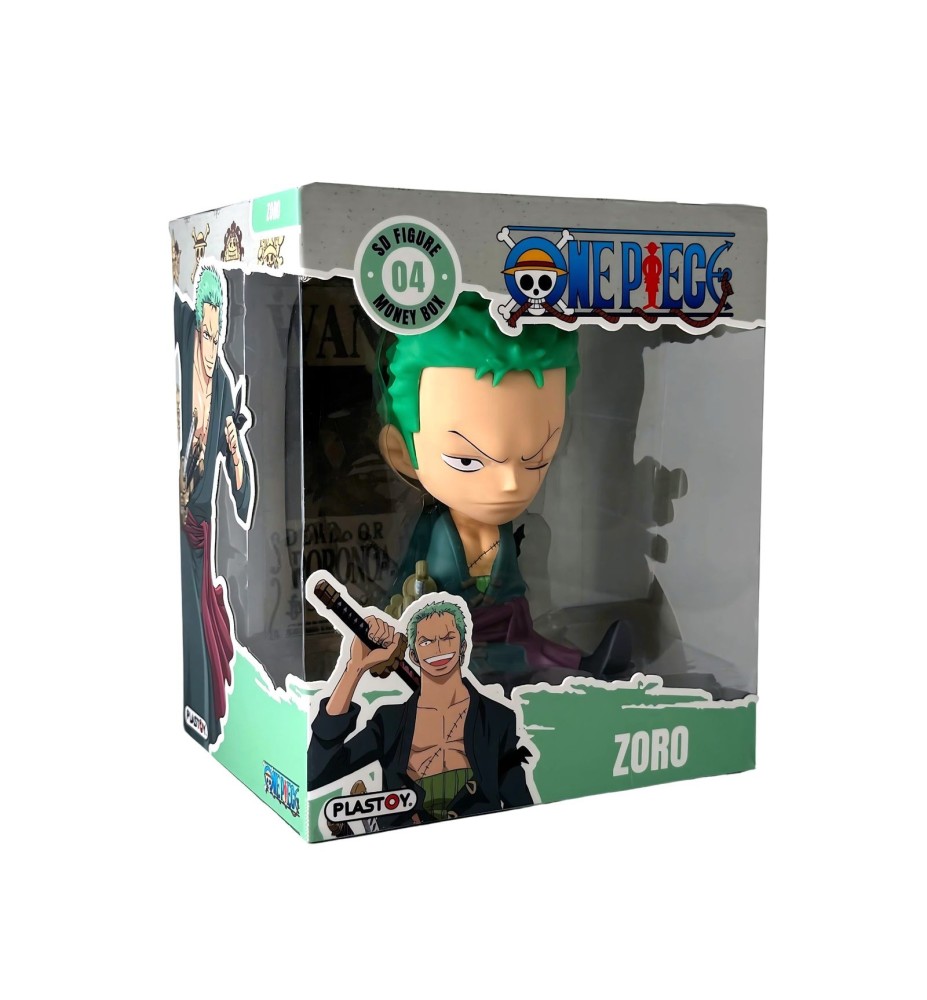 Figura Hucha Plastoy One Piece Zoro New Edition 18 Cm