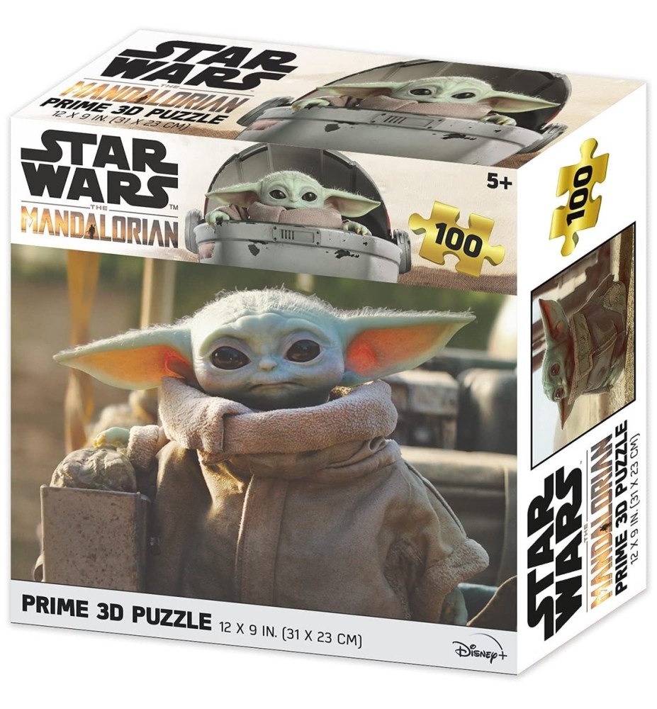 Puzle Lenticular Prime 3d 100 Piezas The Mandalorian Grogu