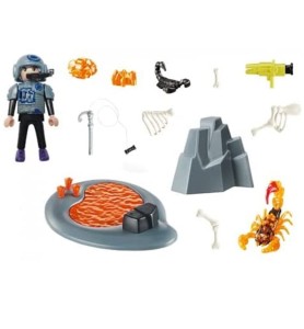 Playmobil Starter Pack  Lucha Contra El Escorpion De Fuego