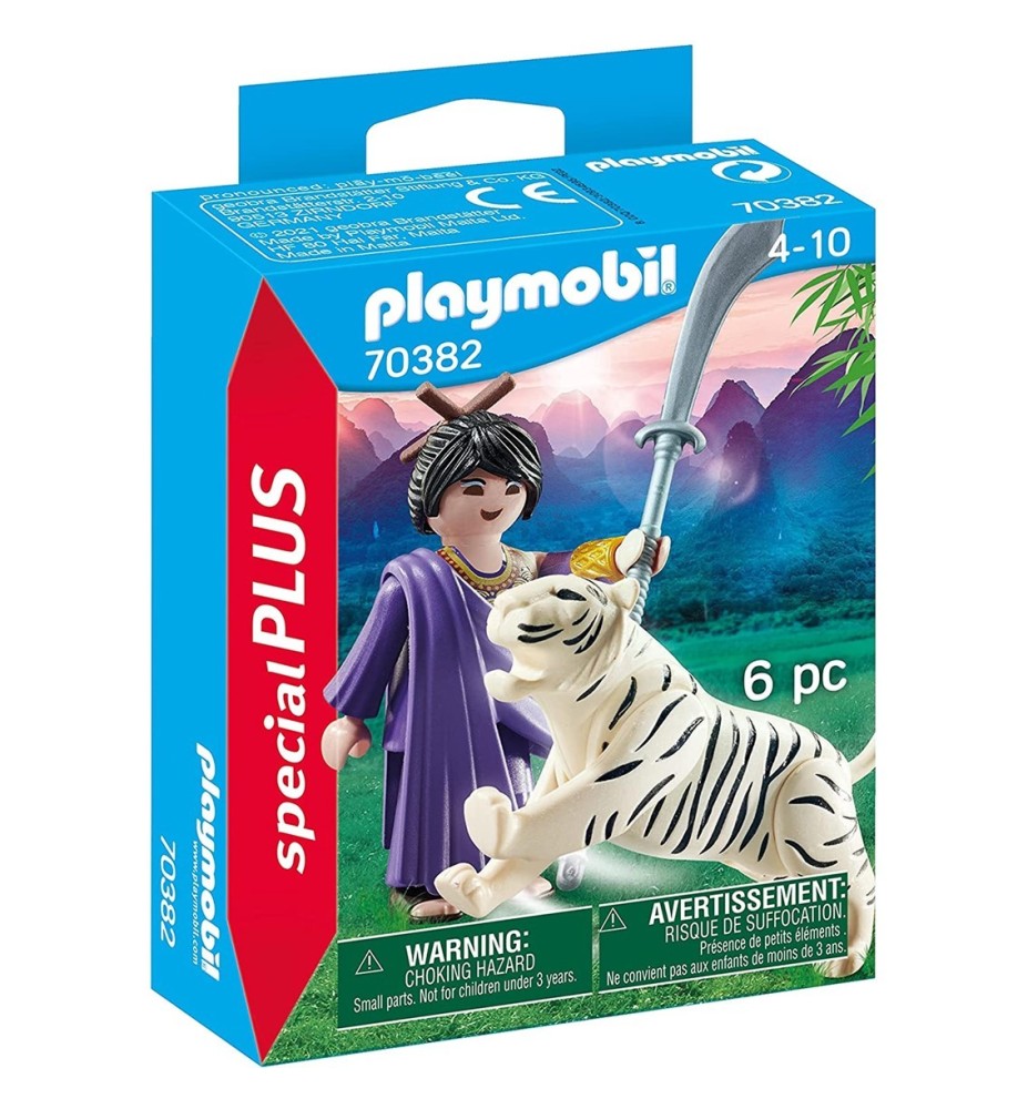 Playmobil Luchadora Asiatica Con Tigre