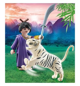 Playmobil Luchadora Asiatica Con Tigre