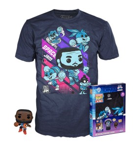 Pop & Tee Space Jam Looney Tunes Funko Lebron James + Camiseta Pack 10 Unidades Todas Las Tallas