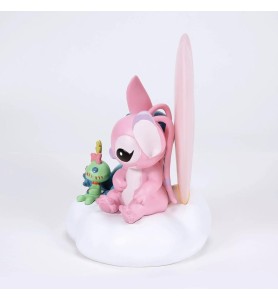 Figura Iluminada Enesco Disney Stitch Y Angel