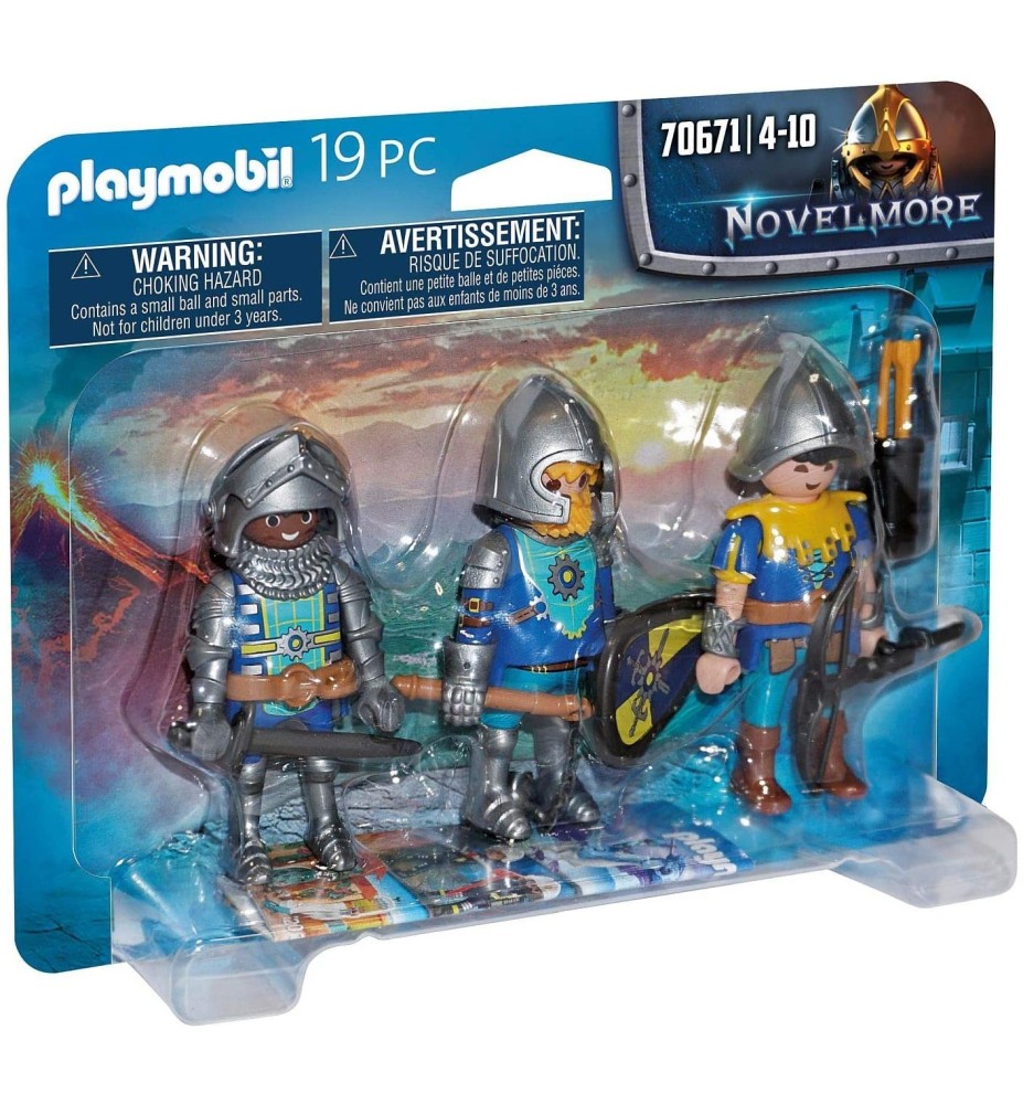 Playmobil Set De 3 Caballeros De Novelmore